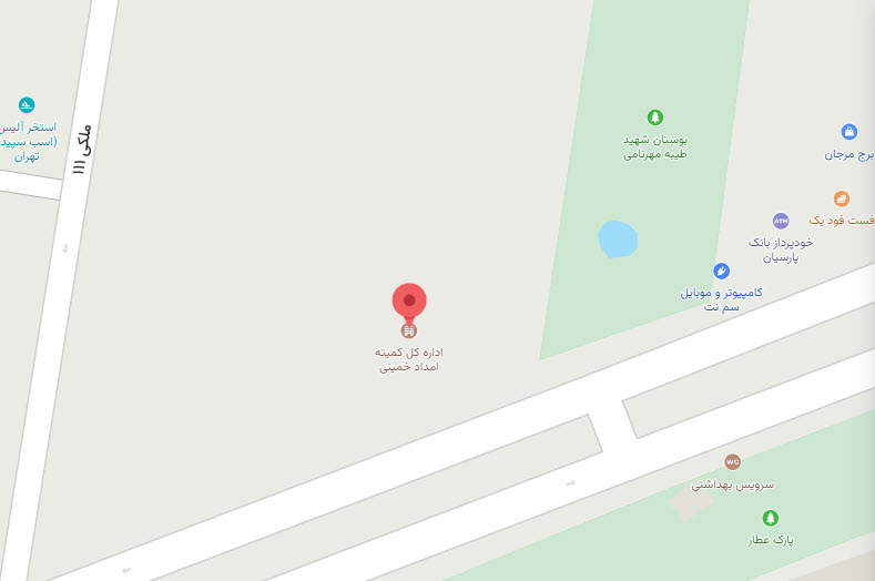 نقشه استان تهران
