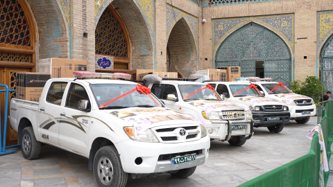 برگزاری مراسم اهدای  جهیزیه به نوعروسان نیازمند در قالب پویش آیینه و شمعدان  - 1404/02/14