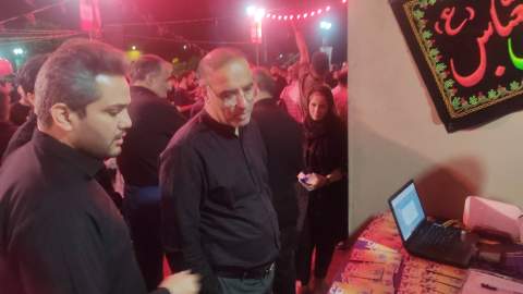 بازدید معاونان کمیته امداداز میز خدمت تهران  در حاشیه برنامه عزاداری موکب تکیه گاه آقامرتضی علی (ع)