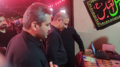 بازدید معاونان کمیته امداداز میز خدمت تهران  در حاشیه برنامه عزاداری موکب تکیه گاه آقامرتضی علی (ع)